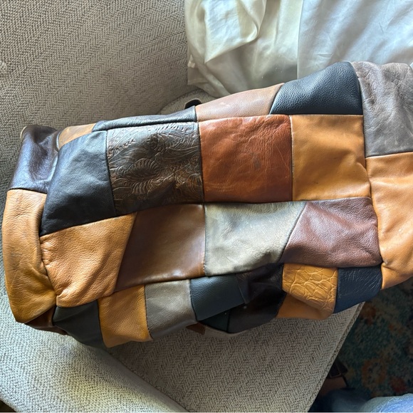 Patchwork Leather Backpack - Picture 6 of 6